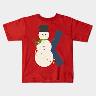 Christmas Letra K Kids T-Shirt